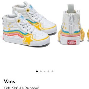 Vans Sk8-Hi toddler rainbow sneakers (size 9)